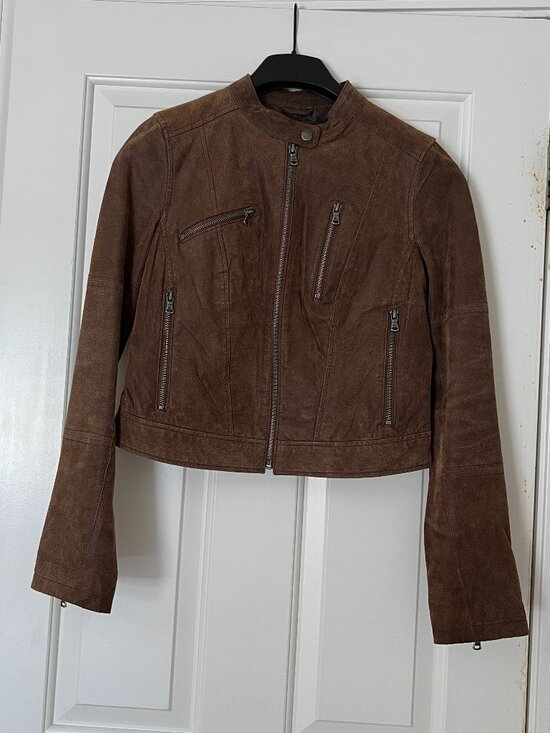 Levi's Jackets & Blazers - Levi's Classic Black Genuine Nubuck Leather Moto Jacket S